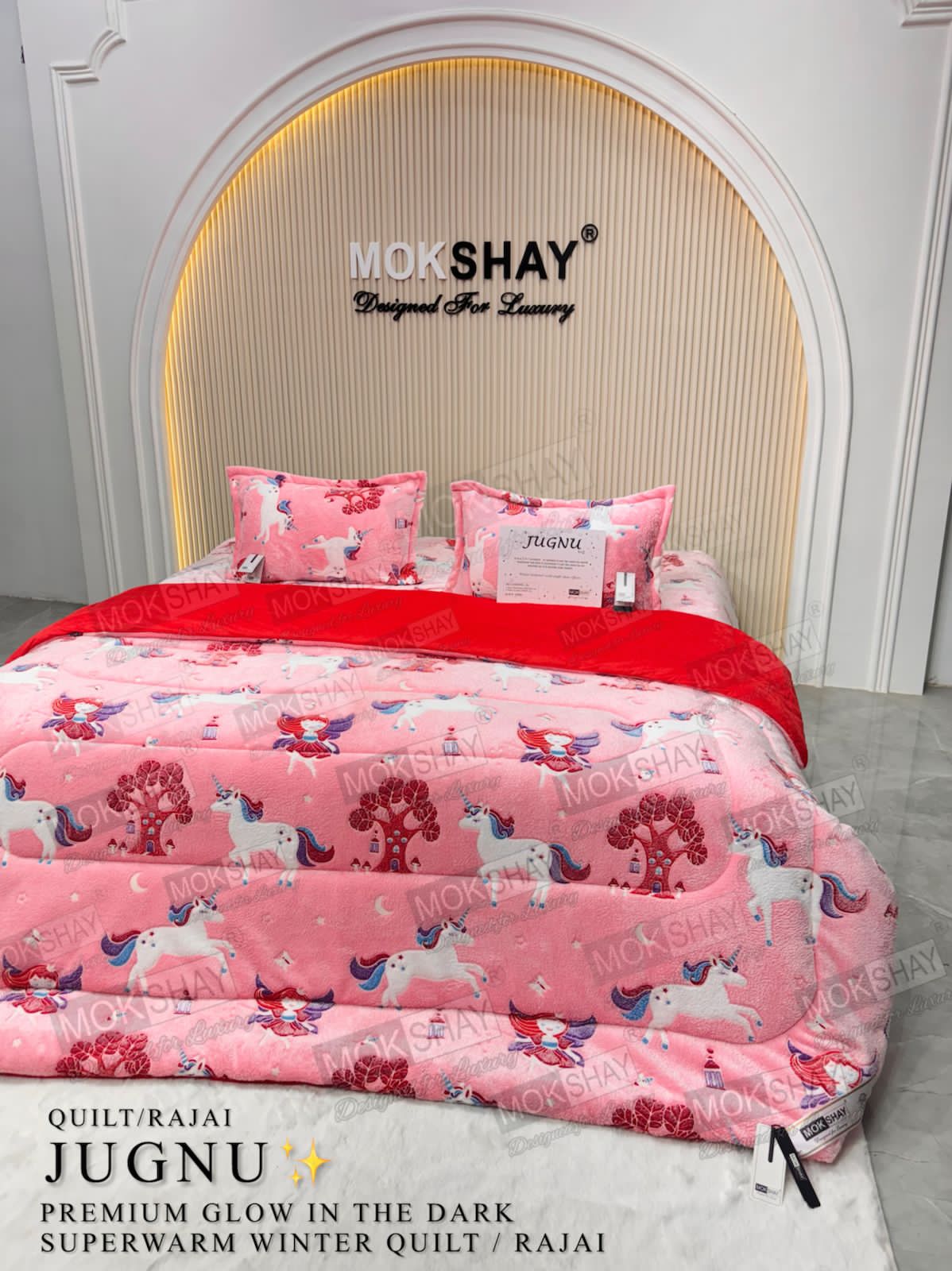 HOK Glow In Dark Double Bed Winter Quilt/Rajai