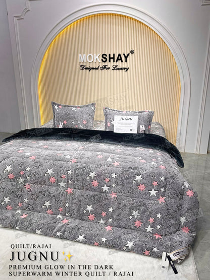 HOK Glow In Dark Double Bed Winter Quilt/Rajai