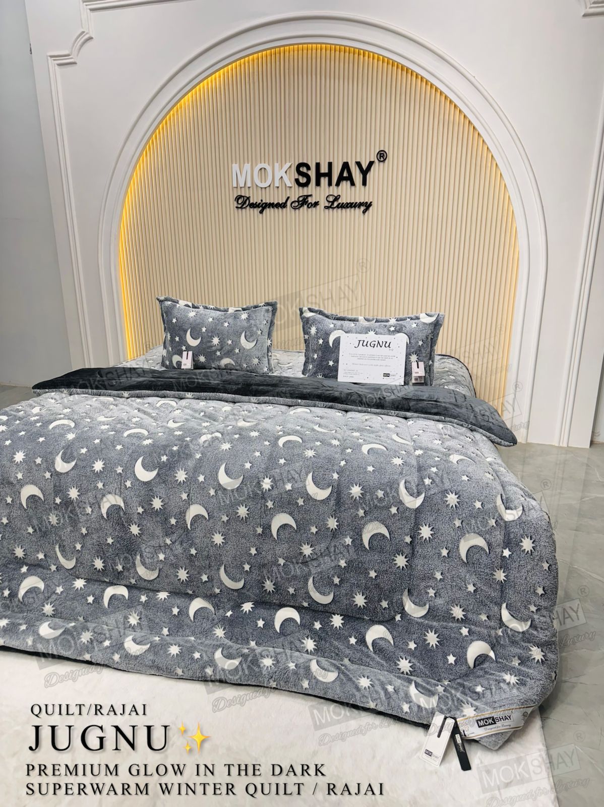 HOK Glow In Dark Double Bed Winter Quilt/Rajai