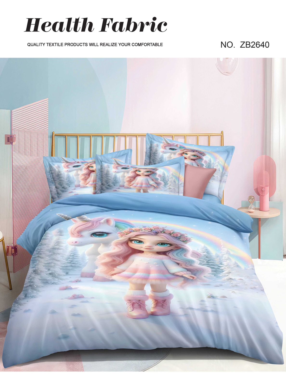 HOK Kids Digital Premium Quality Queen Size Bedsheet