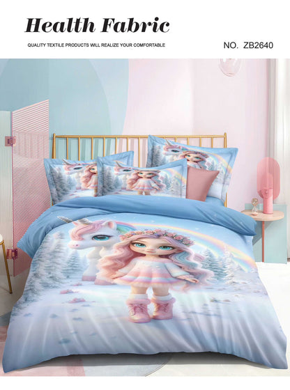 HOK Kids Digital Premium Quality Queen Size Bedsheet