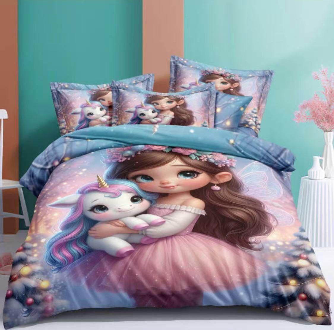 HOK Kids Digital Premium Quality Queen Size Bedsheet
