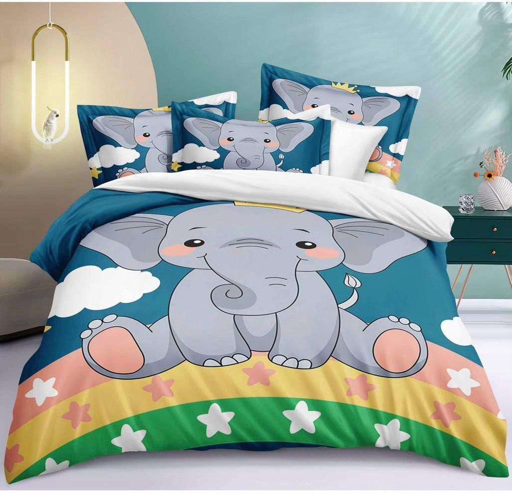HOK Kids Digital Premium Quality Queen Size Bedsheet