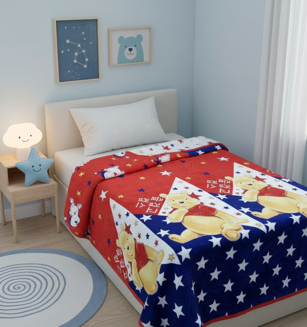 HOK Double Bed Kids Disney Print Blanket