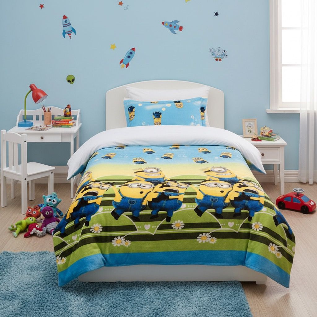 HOK Double Bed Kids Disney Print Blanket