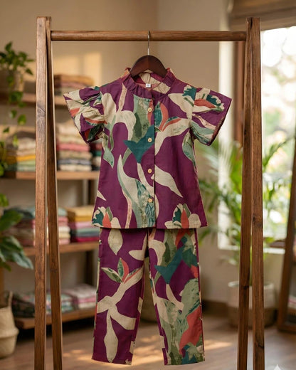 Girls A-Line Shirt & Pant Coord Set