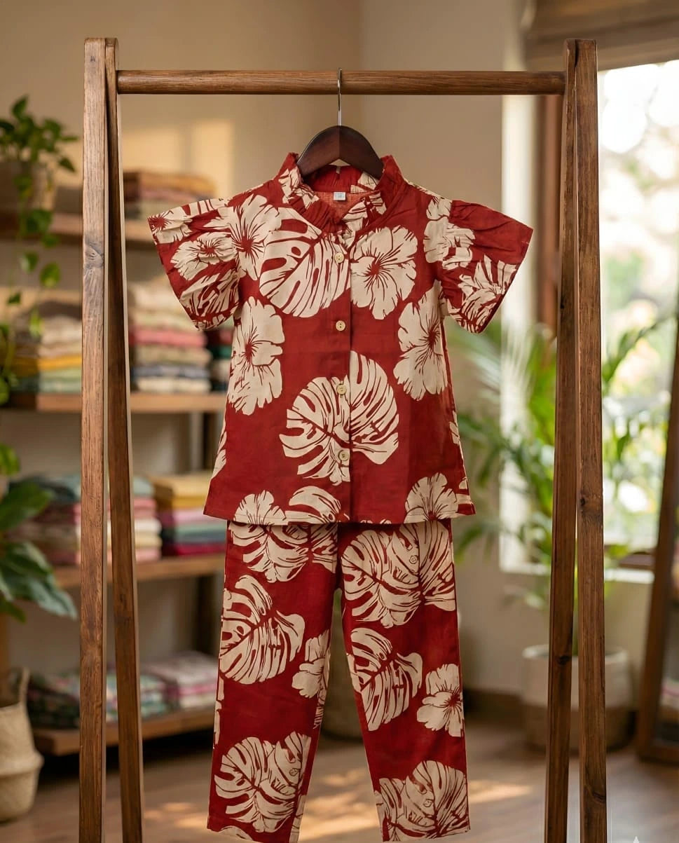 Girls A-Line Shirt & Pant Coord Set