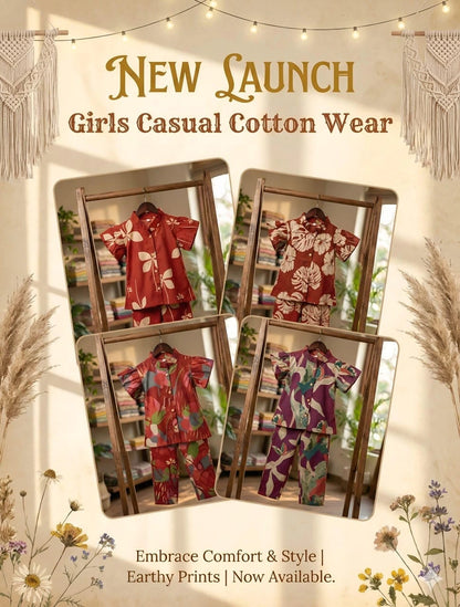 Girls A-Line Shirt & Pant Coord Set