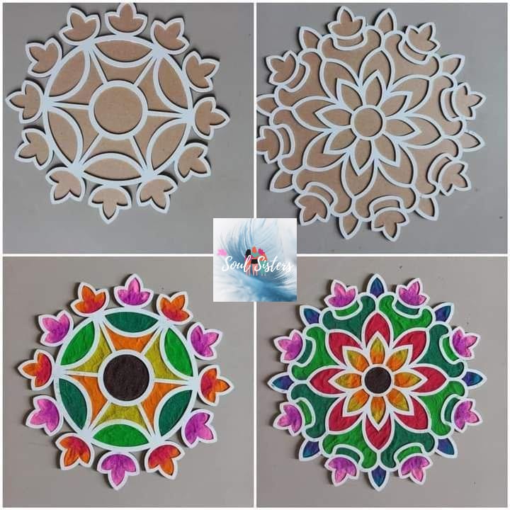 HOK MDF Rangoli 12 inch