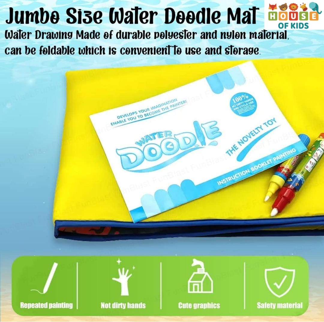 HOK Kids Water Doodle Mat with Rainbow Color Swatches