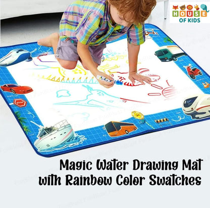 HOK Kids Water Doodle Mat with Rainbow Color Swatches