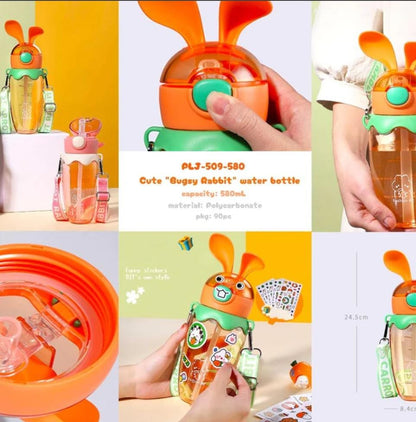 HOK Cute Bugsy Bunny Ears Kids Bottle 580ml
