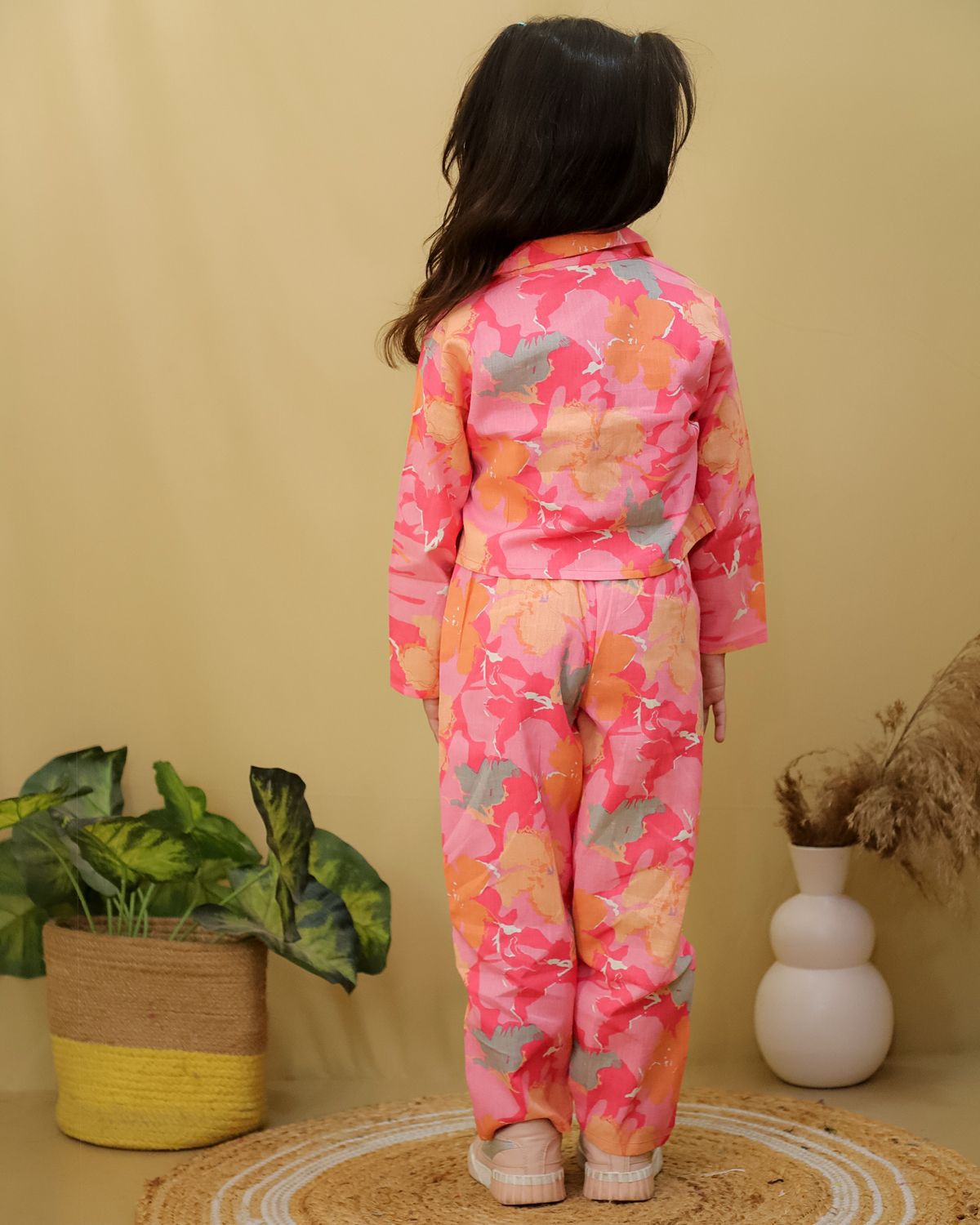 HOK Short Jacket High waist Cord Set for Girls