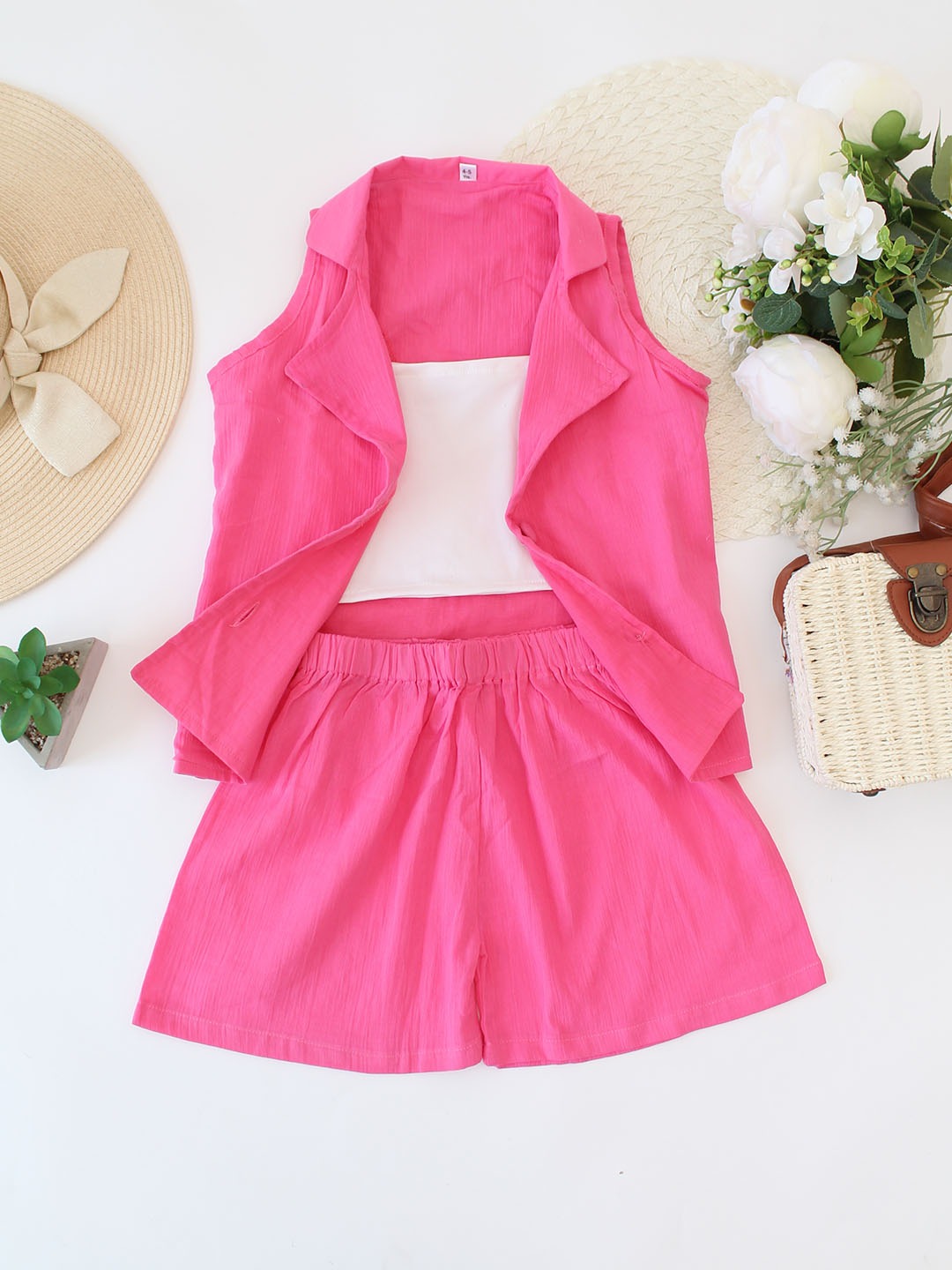 HOK Girls Blazer with Shorts and Inner Cord Set