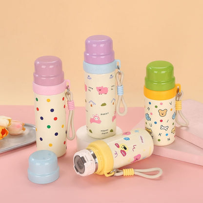 HOK Stainless Steel Thermos Water Bottle with Straw & Cup- 500ml