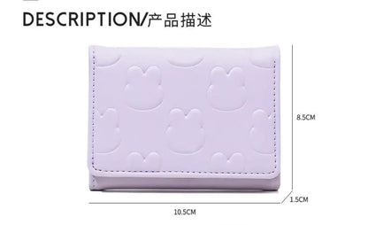 HOK Cute Bear Korean Trifold Wallet