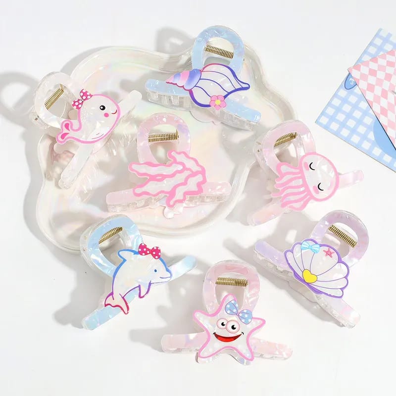 HOK Cute Ocean Theme Big Size Hair Claw Clips