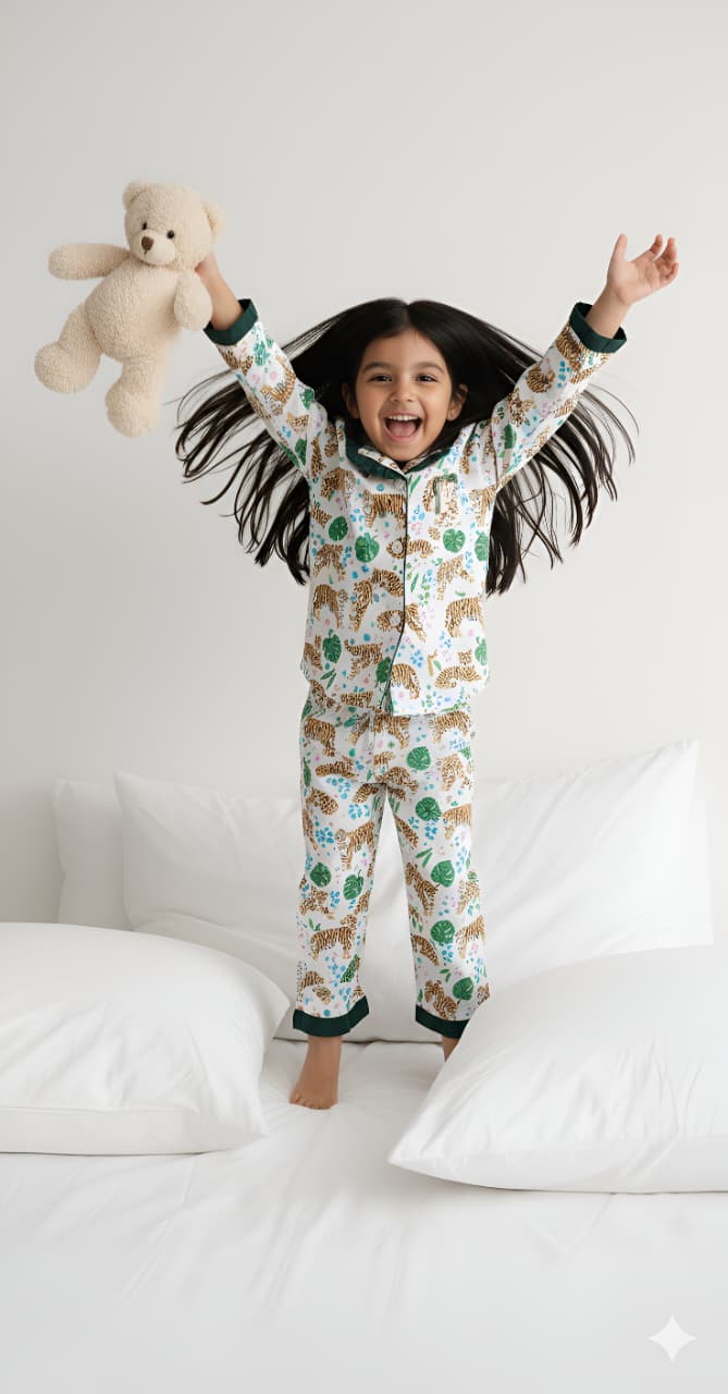 HOK Stripes Girls Night Suit