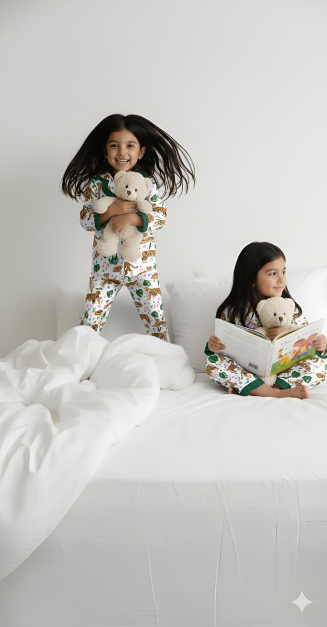 HOK Stripes Girls Night Suit