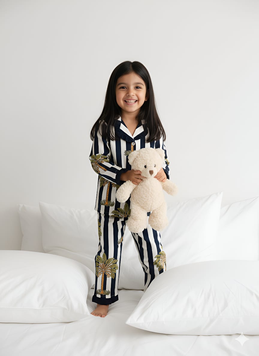 HOK Stripes Girls Night Suit