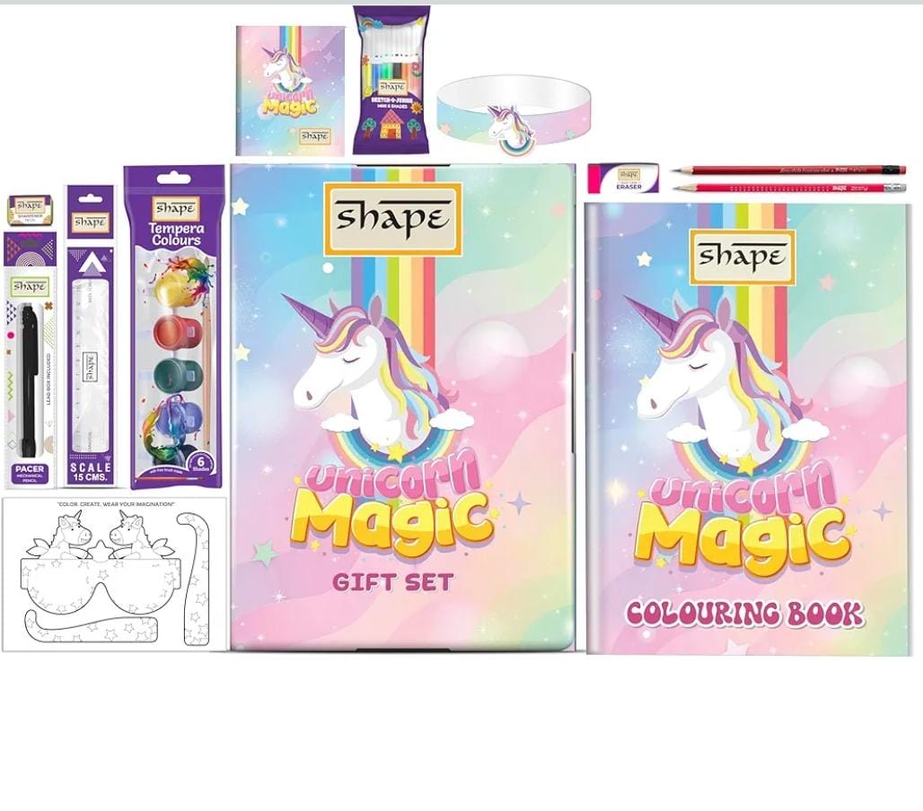HOK Shape Kids Gift Set- Available in Superhero, Panda, Unicorn & Car Theme