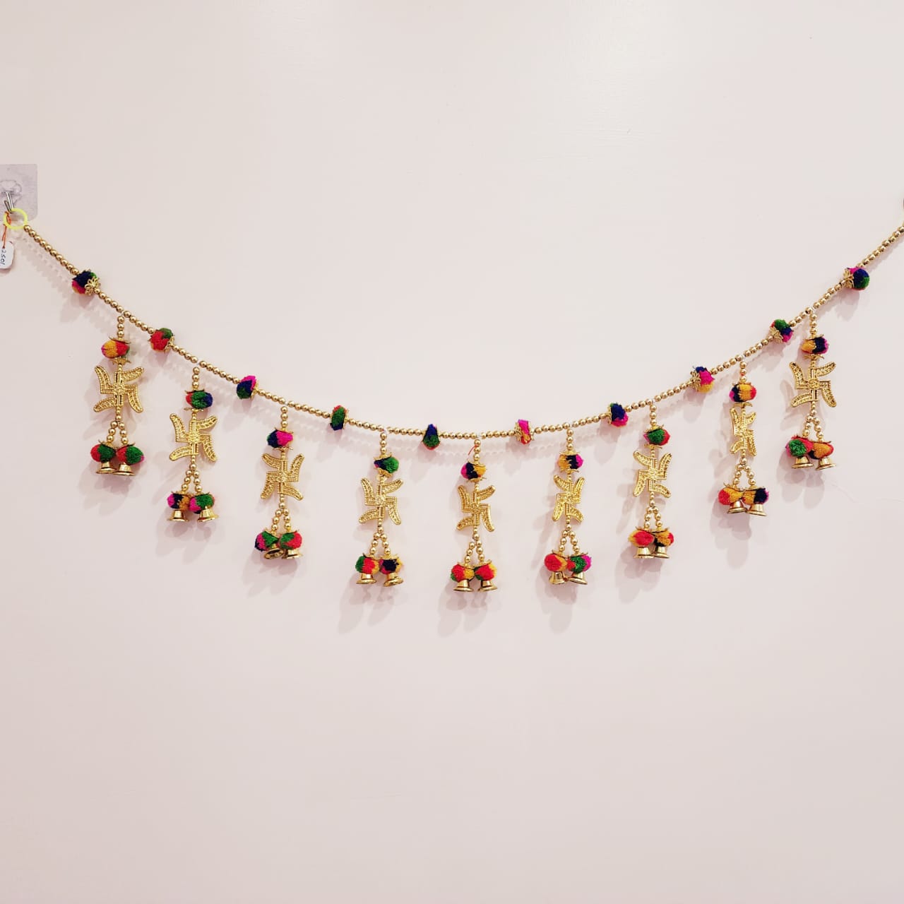 HOK Swastik Pom-Pom Toran