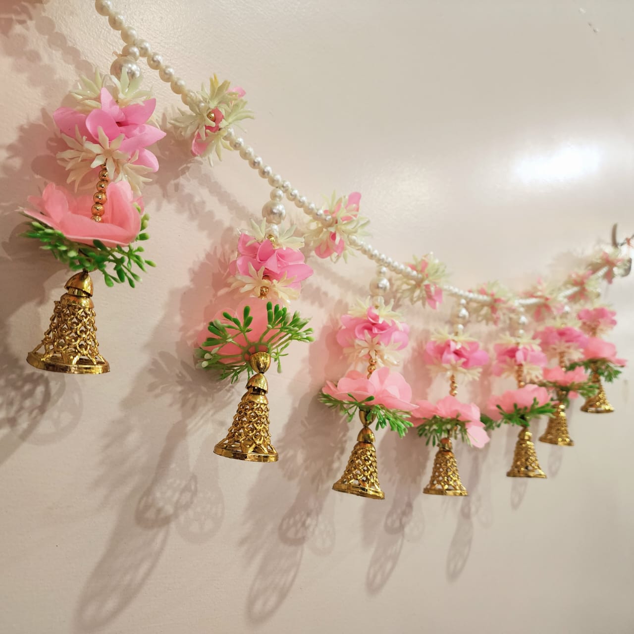 HOK Moti Flower Pink Toran