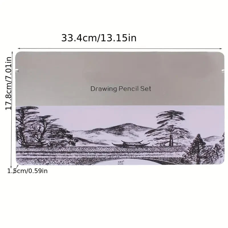 HOK Professional Sketching & Drawing Art Tool Kit- 29 Pcs