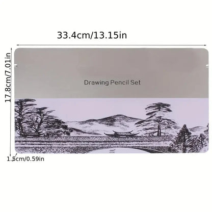 HOK Professional Sketching & Drawing Art Tool Kit- 29 Pcs