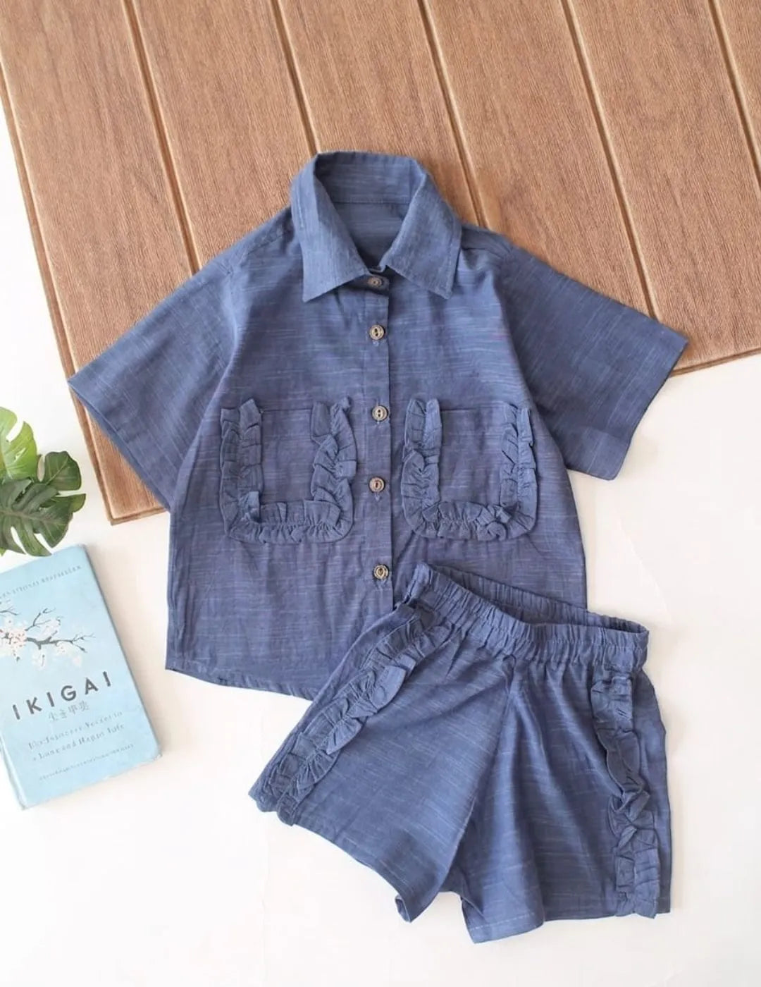 Girls cotton co-ord set clothing product image