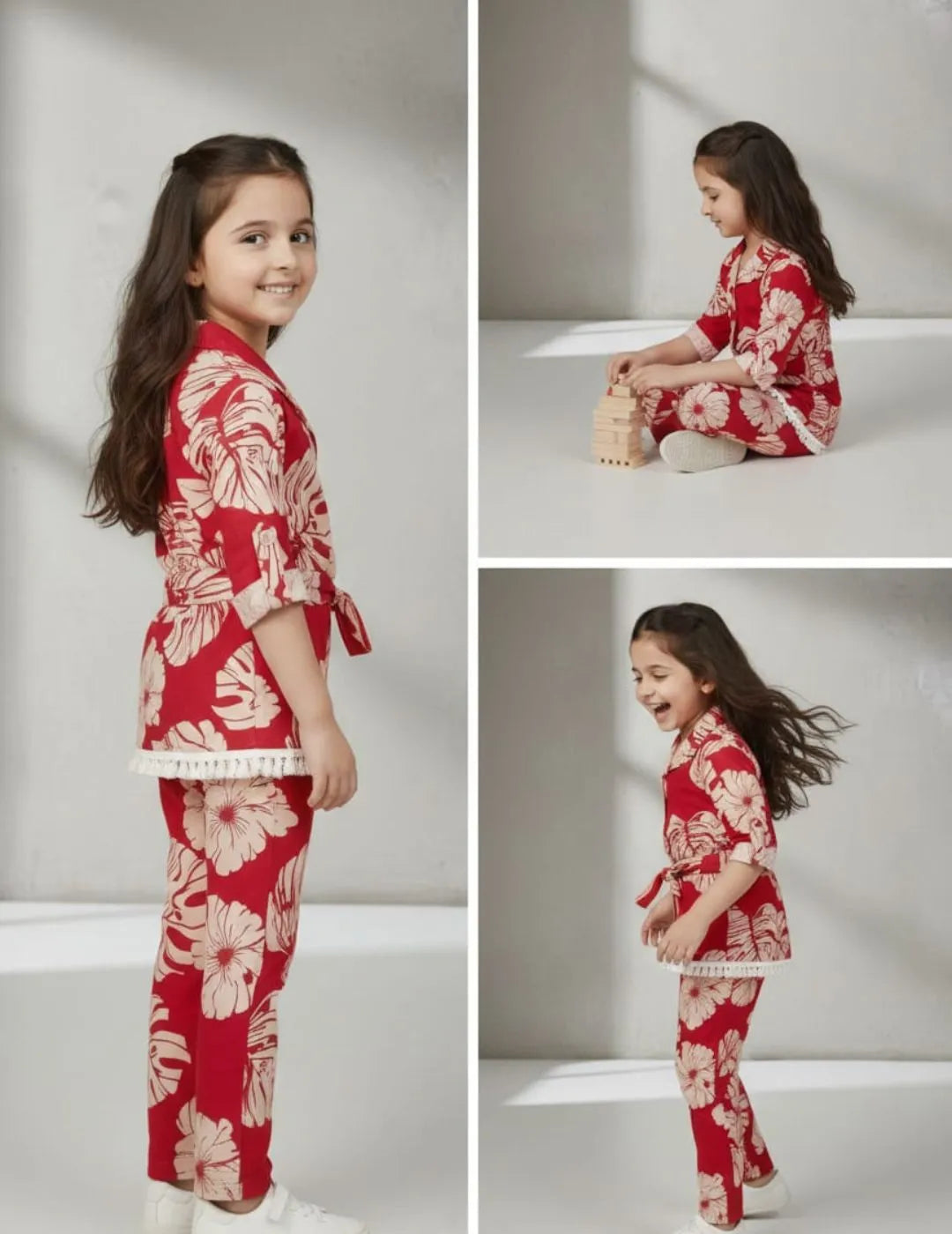 Trendy girls summer co-Ord outfit 2-12 years
