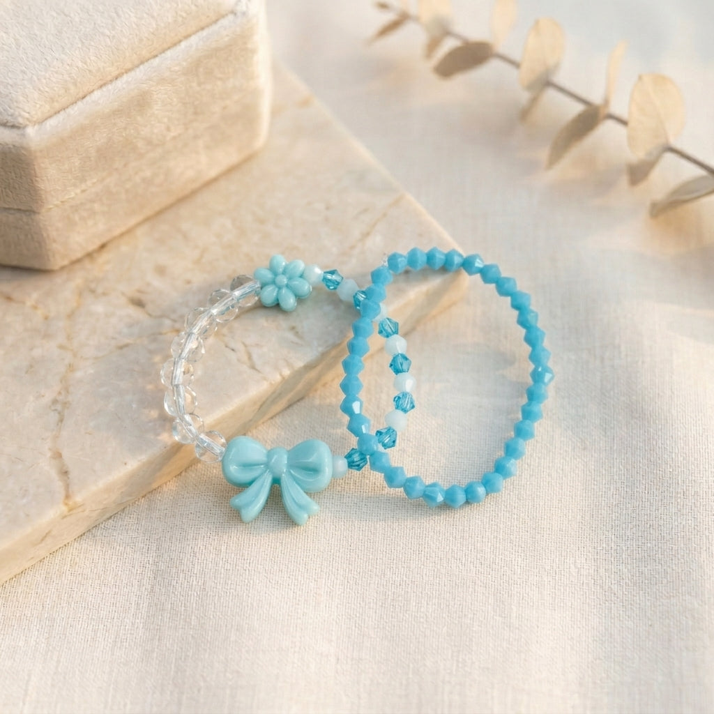 HOK Girls Frozen Theme Bracelet - Set of 2 pcs