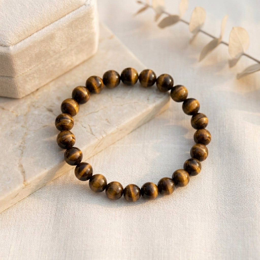 HOK Tiger Eye Beads Bracelet - 8mm