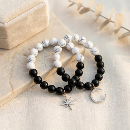 HOK Star and Moon Couple Bracelet - Set of 2
