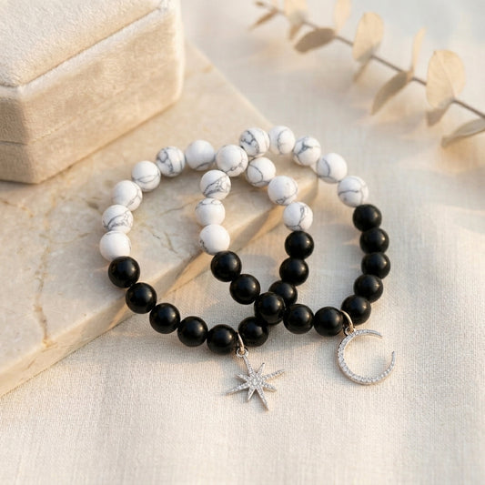 HOK Star and Moon Couple Bracelet - Set of 2