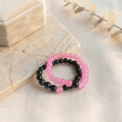 HOK Beads Matching Pair Bracelet for Friends and Couple - All age group - Set of 2