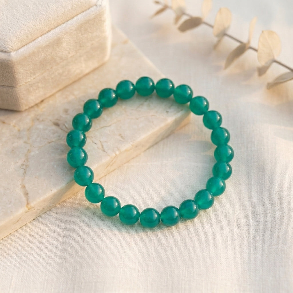 HOK Plain Glass Beads Bracelets - 8mm