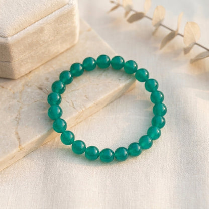 HOK Plain Glass Beads Bracelets - 8mm