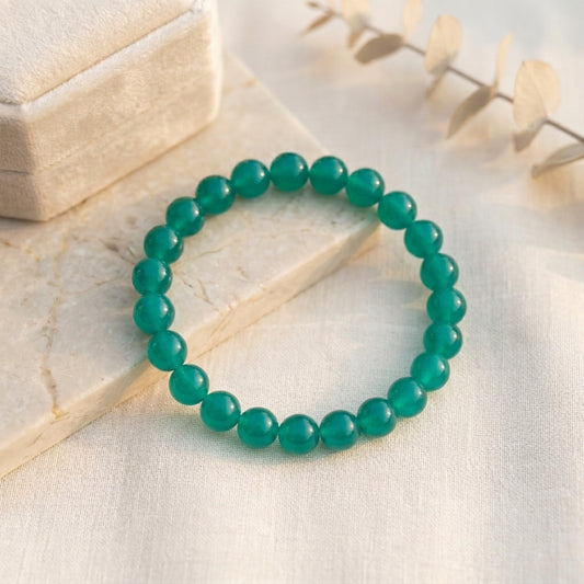 HOK Plain Glass Beads Bracelets - 8mm