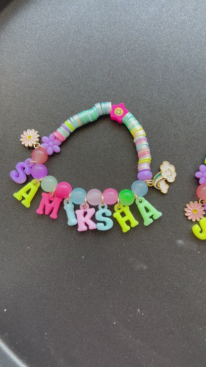 Personalised Name Bracelet for Kids - Enter Name in Textbox below Size Selection for Personalisation!