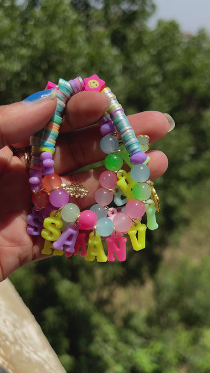 Personalised Name Bracelet for Kids - Enter Name in Textbox below Size Selection for Personalisation!