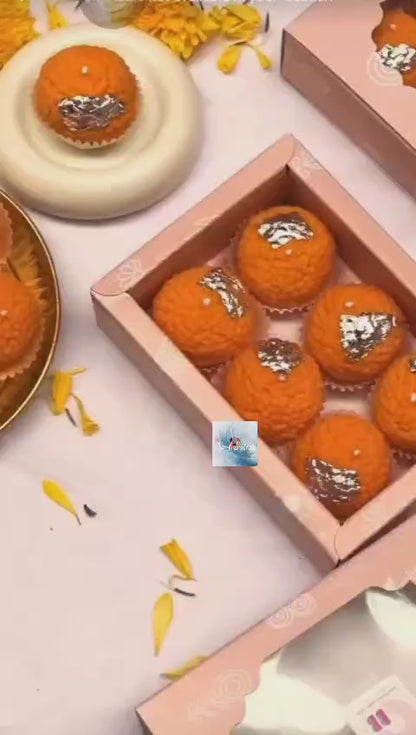 HOK 7 PC Motichoor Laddu Candle