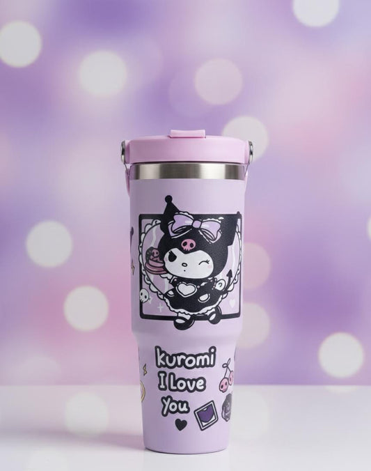 Kuromi & Stitch 900ml Insulated Steel Tumbler