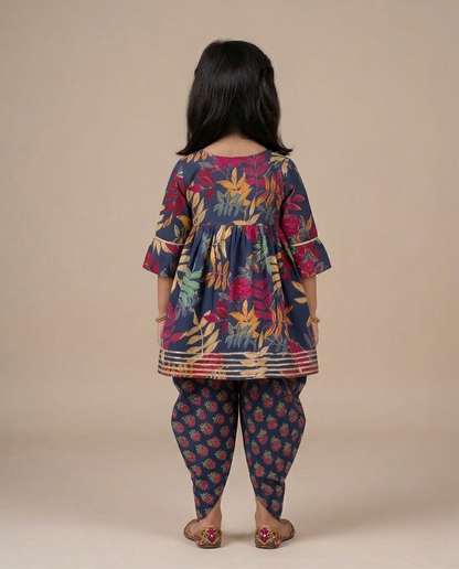 Girls Dhoti Kurti Set