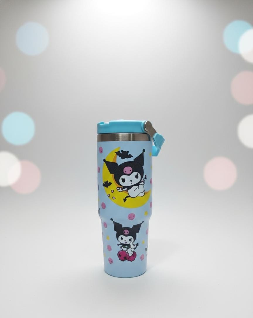 Kuromi & Stitch 900ml Insulated Steel Tumbler