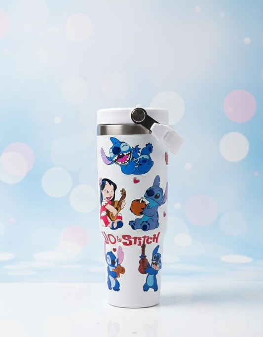 Kuromi & Stitch 900ml Insulated Steel Tumbler