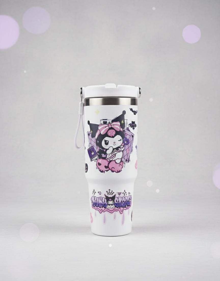 Kuromi & Stitch 900ml Insulated Steel Tumbler